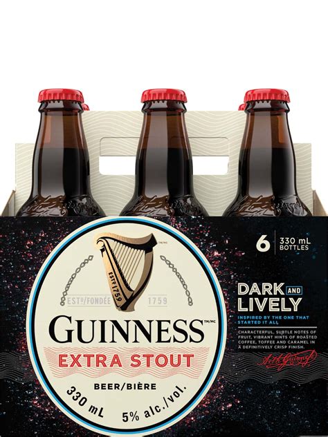 Guinness Extra Stout 6 Pack Bottles Newfoundland Labrador Liquor