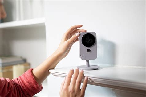 Blue Indoor Hd Security Camera Lets You See And Speak To Anyone Inside