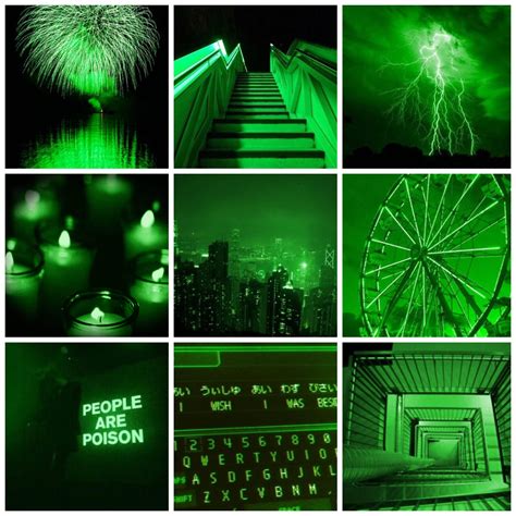 Download Light Green Aesthetic Square Collage Wallpaper