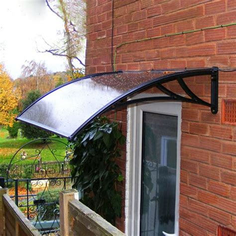 Make a freestanding canopy with 4 poles, or use a wall and 2 poles to support your canopy. Sol 72 Outdoor 120 x 76 cm Door Canopy Awning Rain Shelter ...
