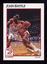 1991-92 Hoops Basketball #001 John Battle - Atlanta Hawks