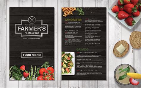 Restaurant Food Menu Fresh ~ Brochure Templates On Creative Market