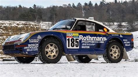 Porsche Restores The Ionic Rothmans 959 Paris Dakar Rally Race Car From