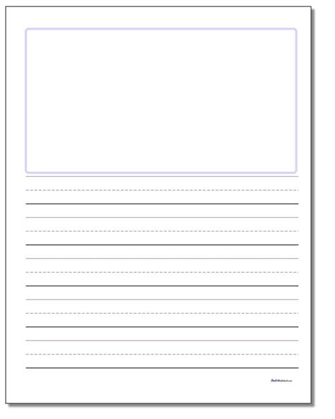 Blank Top Handwriting Paper
