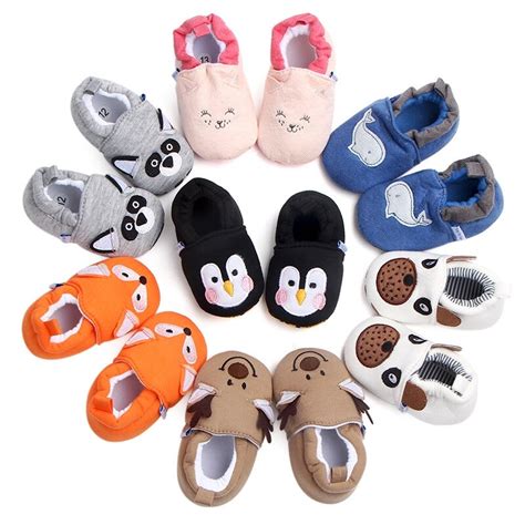 New Born Baby Shoes Infant First Walkers Cartoon Crib Shoes Soft Bottom