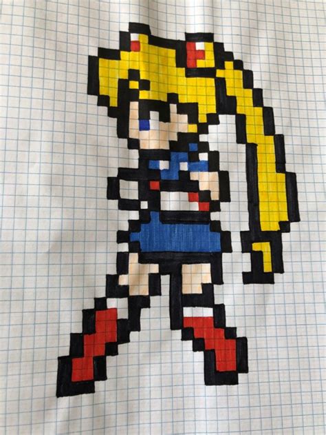 Pin By Miriam Kitty On Tapetemanta Anime Pixel Art Easy Pixel Art