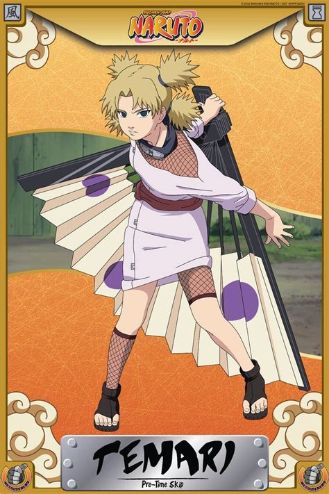 Pre Time Skip Temari Is A Genin Level Kunoichi Of The Hidden Sand Village And One Of The Three