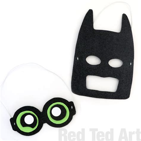 The Lego Batman Movie Batman Mask Diy 8 Red Ted Arts Blog