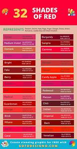 90 Shades Of Red Color With Hex Code Complete Guide 2020 Shades