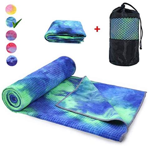 WeYingLe Yoga Mat Towel Non Slip Hot Yoga Towel Sweat Absorbent For Hot Yoga Bikram Pilates
