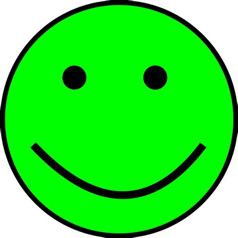 Green Happy Face Clipart Best