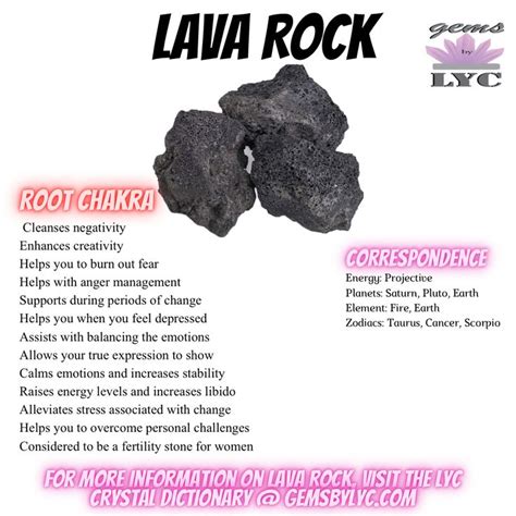 Lava Rock Crystal Properties Crystal Healing Stones Crystal Healing