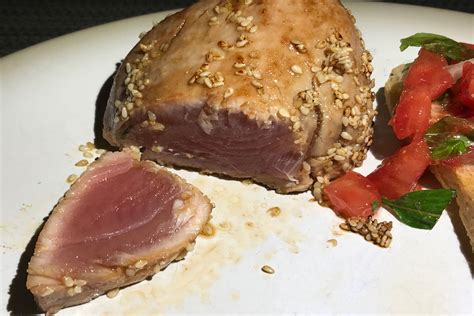 Seared Tuna Steak Recipe Sesame Seeds Dandk Organizer