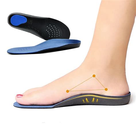 Flat Feet Arch Support Insoles Orthopedic Height 3cm High Quality 3d Premium Comfortable Plush