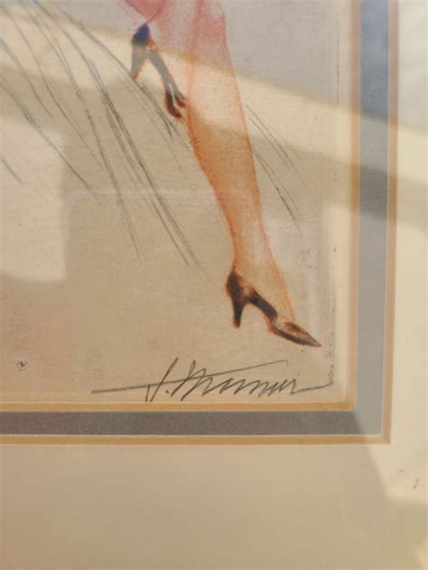 Art Deco Suzanne Meunier Signed Etching Nude Pose Etsy