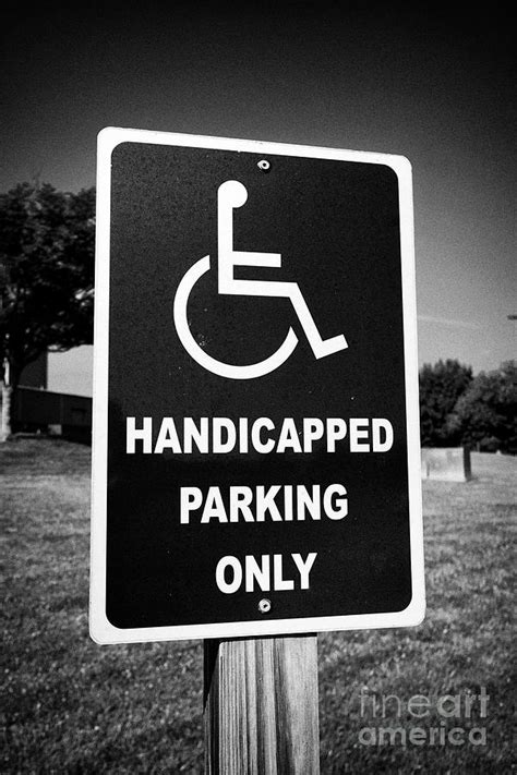 Handicapped Parking Only Sign Blue Wheelchair User Signage Usa