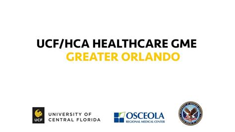 Ucfhca Healthcare Gme Greater Orlando Youtube
