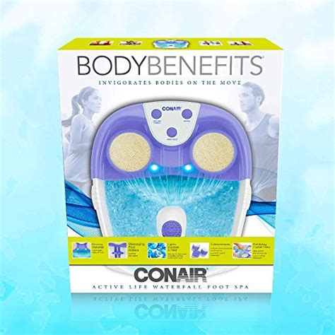 conair waterfall pedicure foot spa with lights bubbles massage rollers purple pricepulse