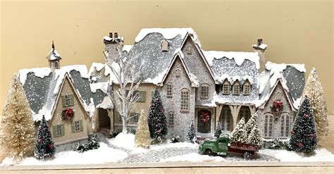 The Miles House Christmas Glitter Houses By Tracey Pfeiffer