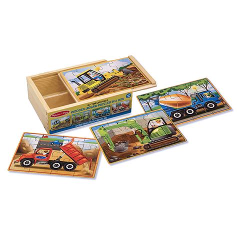 Shop Melissa And Doug Jigsaw Puzzles In A Box Construction Set