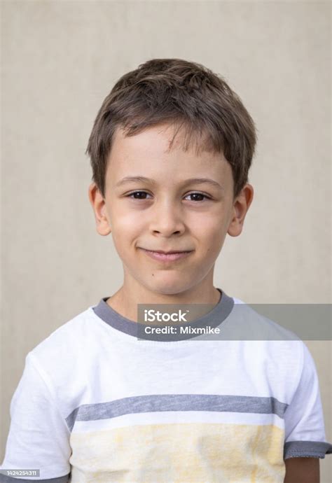 Seven Years Old Boy Portrait Stock Photo Download Image Now Boys