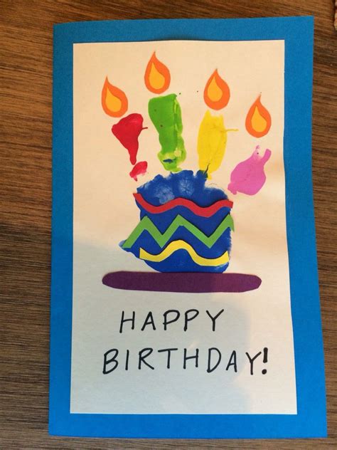 Homemade happy birthday card ideas for dad. Pin by Stephanie Altman on Hand/foot print crafts ...