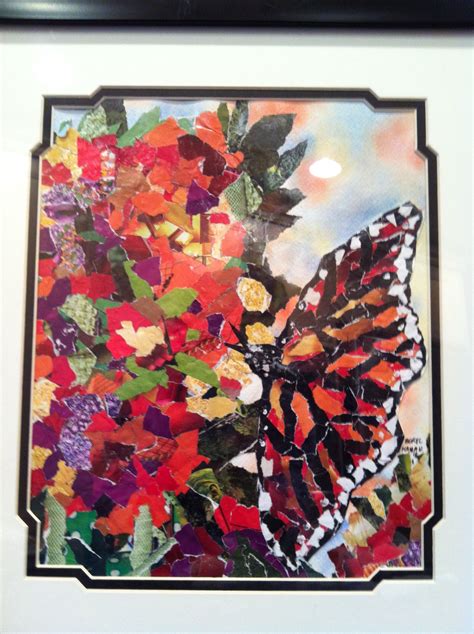 Butterflies In Collage Painting Butterfly Art