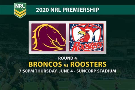 Sydney roosters video highlights are collected in the media tab for the most popular matches as soon as video appear on video hosting sites like youtube or dailymotion. Broncos vs Roosters betting predictions | NRL 2020 | Round 4