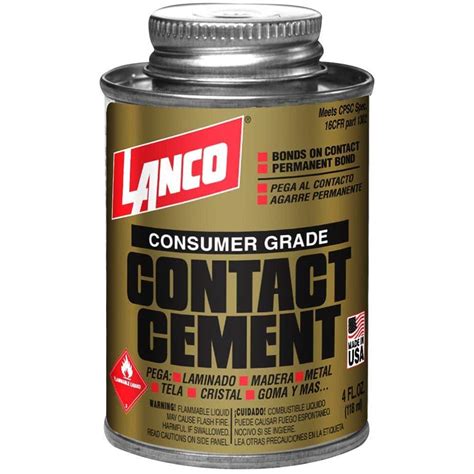 Lanco 4 Fl Oz Consumer Grade Contact Cement Ca372 8 The Home Depot