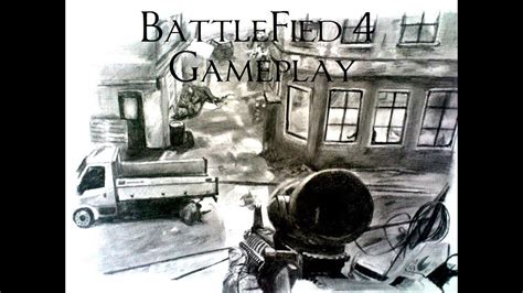 Speed Drawing Battlefield 4 Gameplay Youtube