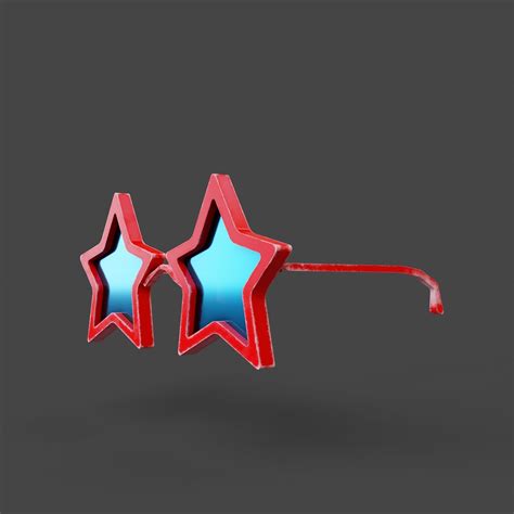 3d Model Sunglasses In Star Shape Vr Ar Low Poly Cgtrader