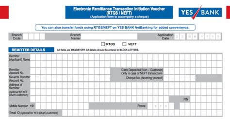 Yes Bank Neft Form 2023 Timing Charges And How To Do Neft