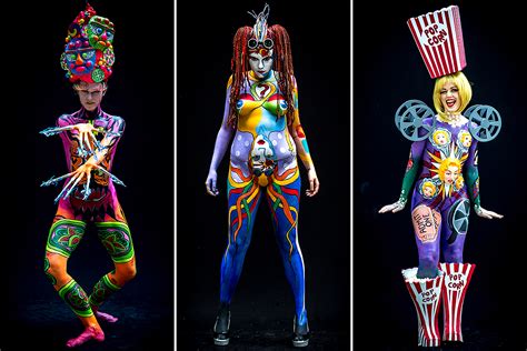 Models Covered Only In Paint Compete At The Th World Bodypainting Festival In Austria IBTimes UK