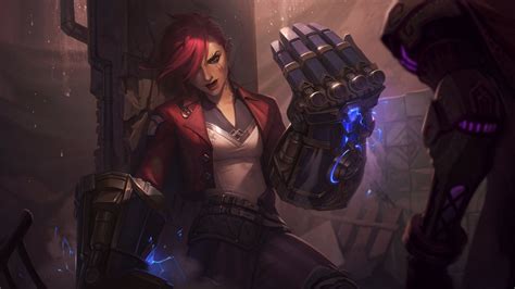 League Of Legends Arcane Themed Skins For Jayce And Vi Splash Art And Expected Release Date
