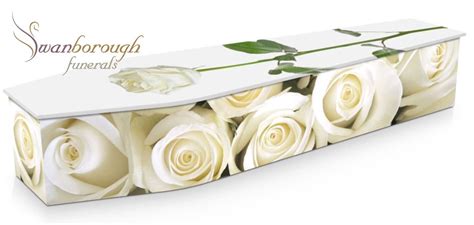 White Roses Coffin Swanborough Funerals