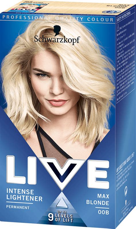 Using a medium ash blonde hair dye is another good way to tone down the orange in your hair to a cool light brown shade. 00B Max Blonde Hair Dye by LIVE | LIVE Colour Hair Dye ...