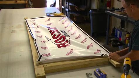 Banner Installation Building A Frame Youtube