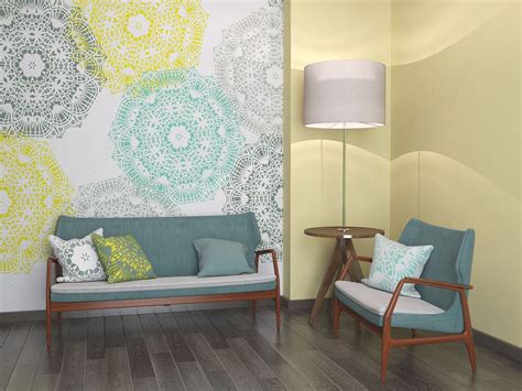 Make a statement by painting patterns and stripes on your walls. Mandala Style Stencil - Unique Geometric Wall Painting Stencil | Wall painting decor, Stencil ...