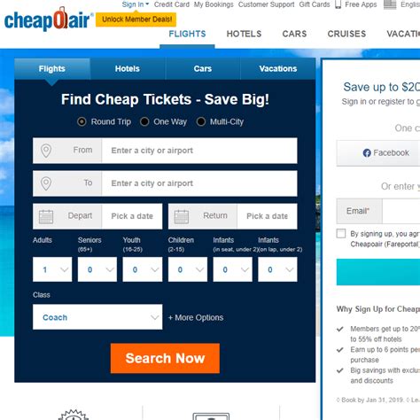 Cheapoair Flights And 34 Cheap Flights Sites Like
