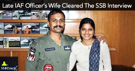 Story Of Late Iaf Officers Wife Who Cleared The Ssb Interview To Join