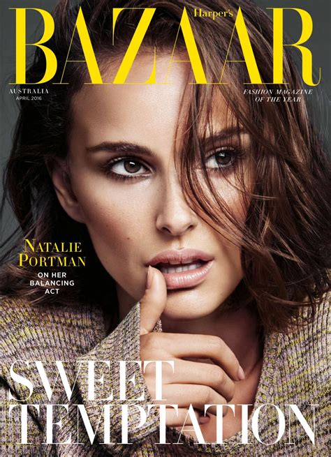 Natalie Portman Harpers Bazaar Magazine Australia April 2016 Issue