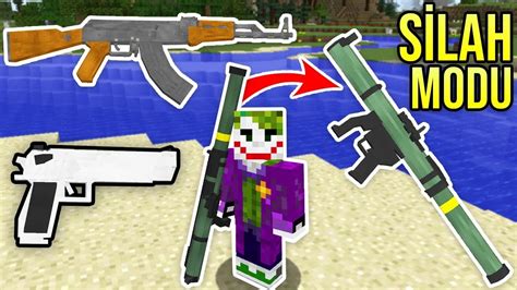 Minecraft Sİlah Modu Otomatik Silahsniperbazuka Modern Savaş Modu