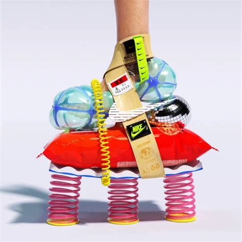 Inflatable Concept Shoes Are Layered With Daily Objects In Uv Zhus