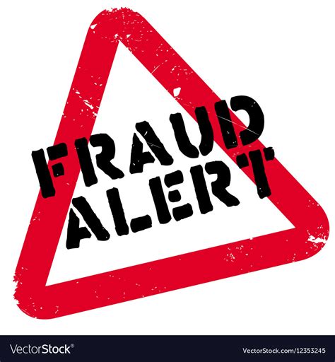 Fraud Alert Rubber Stamp Royalty Free Vector Image