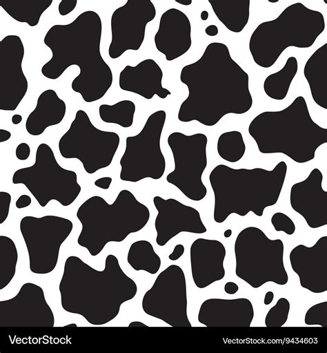 Cow Pattern Royalty Free Vector Image Vectorstock