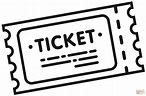 Movie Ticket coloring page | Free Printable Coloring Pages