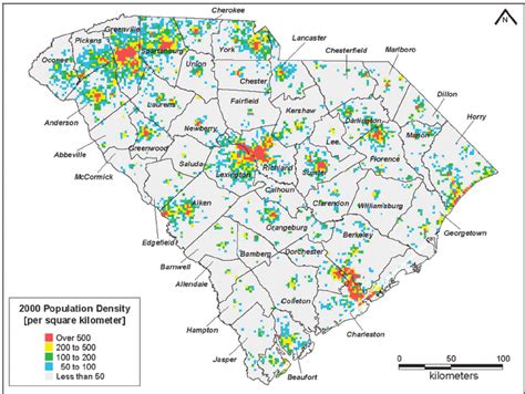 Nc Population Density Map