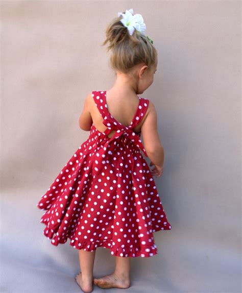 Red Polka Dot Girls Dress Toddler Party By Papatyagirlscouture