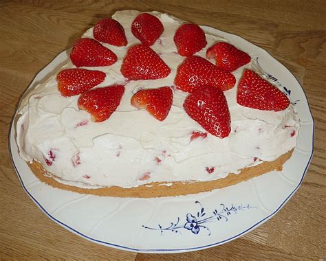 Weitere ideen zu kuchen, kuchen und torten, biskuitkuchen. Erdbeer - Mascarpone - Biskuit - Blitz - Kuchen von ...