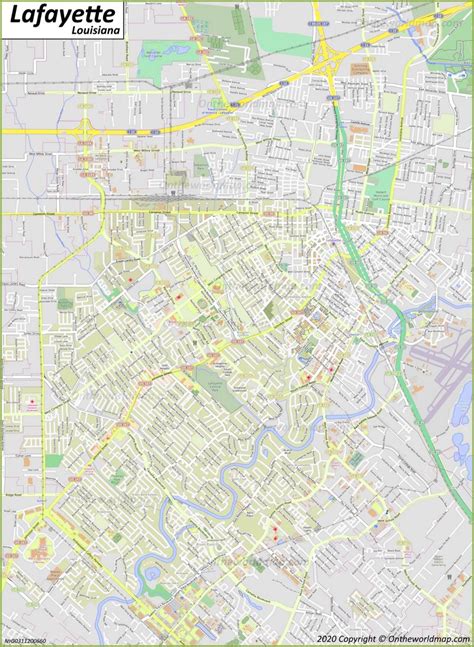 Lafayette Map Louisiana Us Discover Lafayette With Detailed Maps